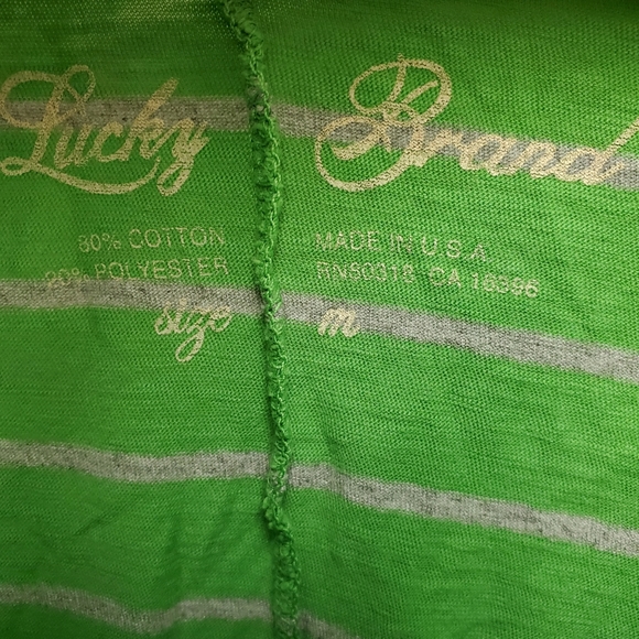 Lucky Brand Striped Dolman Top - Picture 2 of 4